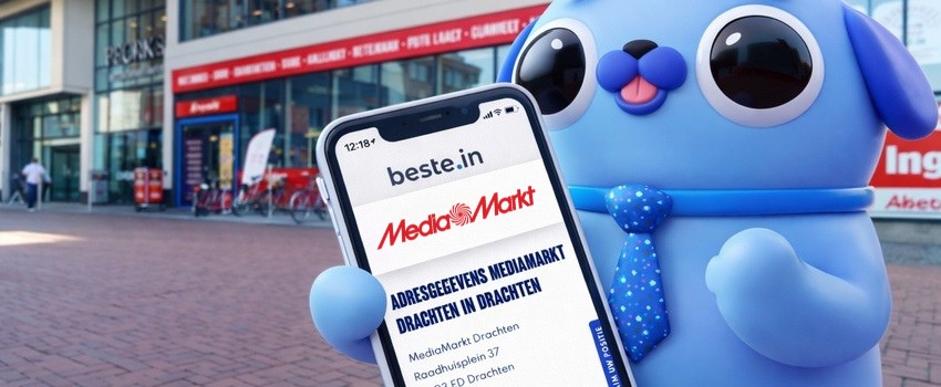 Bestie vindt via beste.in elektronicawinkel MediaMarkt in Drachten